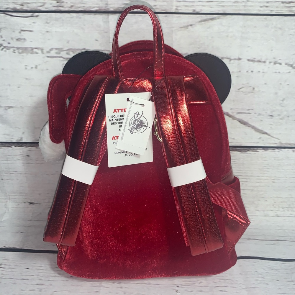 Disney Santa Mickey Mini Backpack Loungefly NEW! - Picture 5 of 7